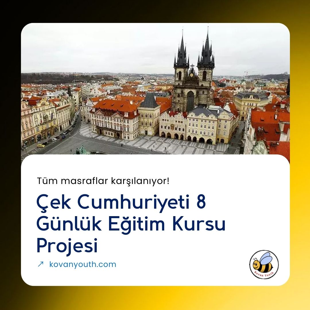 Çek Cumhuriyeti 8 Günlük Erasmus+ Eğitim Kursu Projesi!
